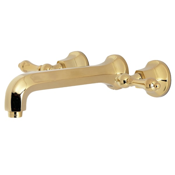 KS4122AL Metropolitan 2-Handle Wall Mount Bathroom Faucet, Brass